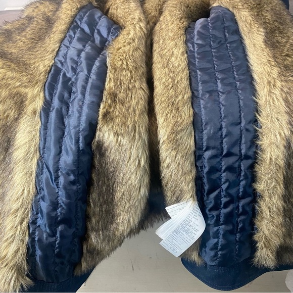 Hollister Heritage Col Larg Navy Blue Parka Coat  Hooded Fall Winter Jacket - Picture 5 of 11